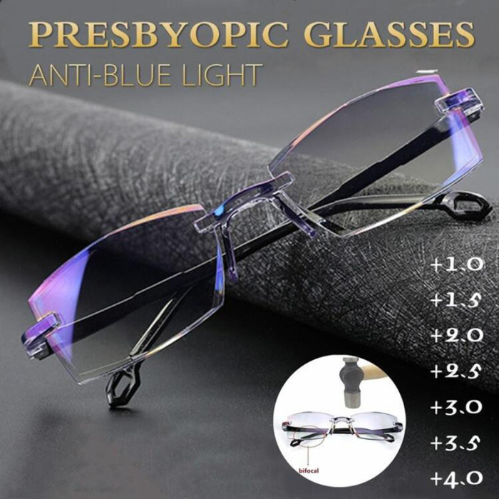 ✨50%OFF Sapphire High Hardness Anti-Blue Progressive Far And Near Dual-Use Reading Glasses(With Box)