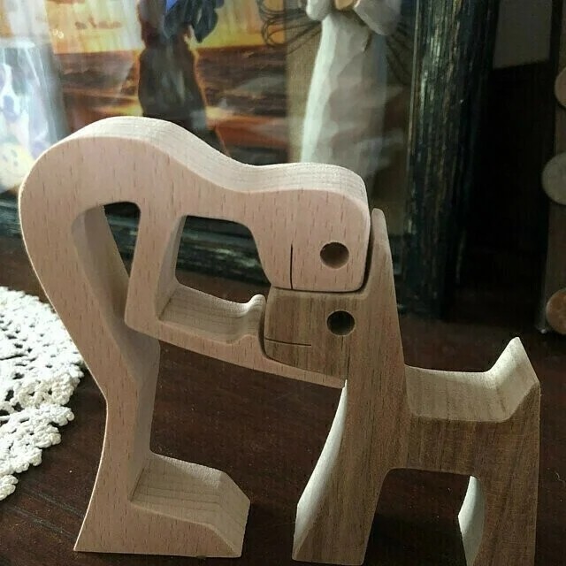 🐕Pet lover gifts |Wood sculpture |Table ornaments |Carved wood decor | Pet memorial | For puppies | Mother's Day Gift