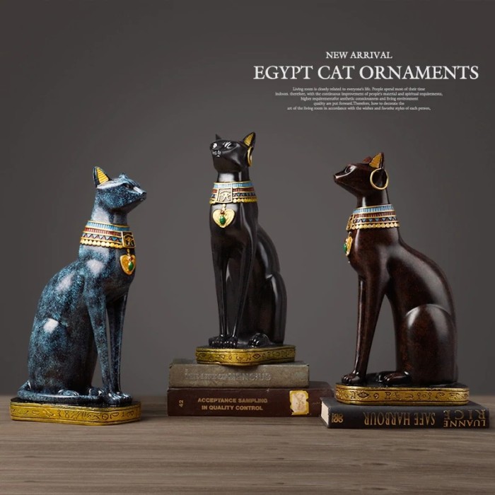 MODERN EGYPTIAN CAT ORNAMENTS
