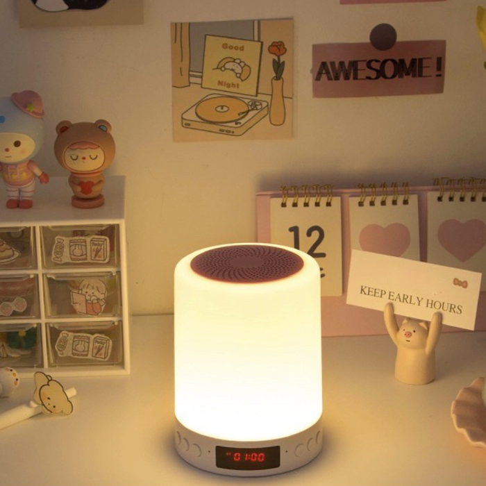 3-in-1 Bluetooth Touch Lamp Portable Speaker & Alarm