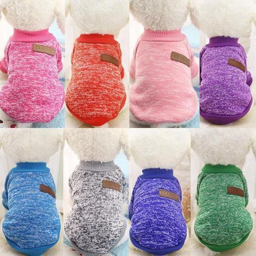 Pet Dog Cat Sweater Clothes Keep Warmth For Small Medium Dogs XS-XXL