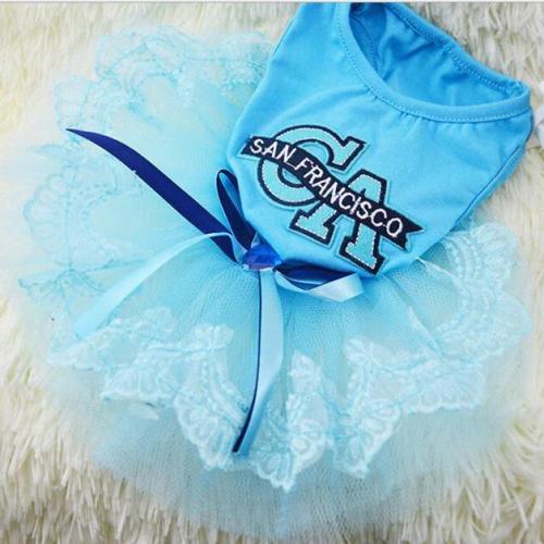 Fashion Solid Colored Dog Dress Dog Clothes