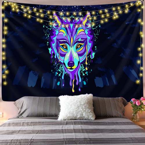 Dripping Wolf Tapestry