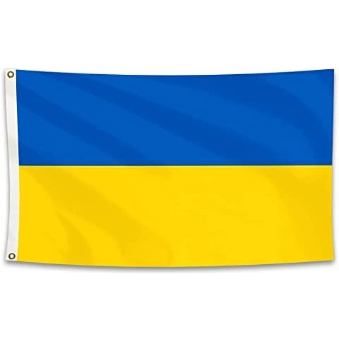 Premium Ukraine Flag 3x5 Ft, Longest Lasting Oxford Nylon 210D | Quadruple Stitched Fly Ends|Ukrainian Flags 90x150cm House Decoration Banner