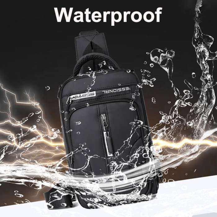 Anti-theft waterproof crossbody bag