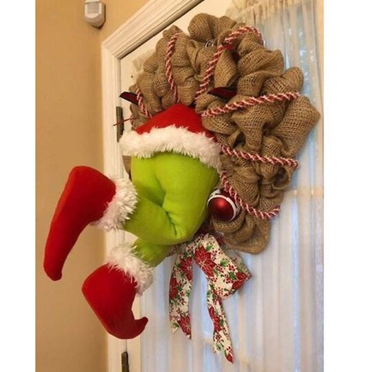 Thief Grinch Christmas Wreath