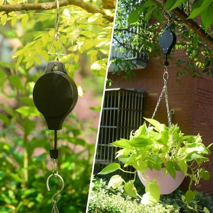 [Buy Now 45% OFF] 🌳Plant Pulley Set For Garden Baskets Pots, Birds Feeder