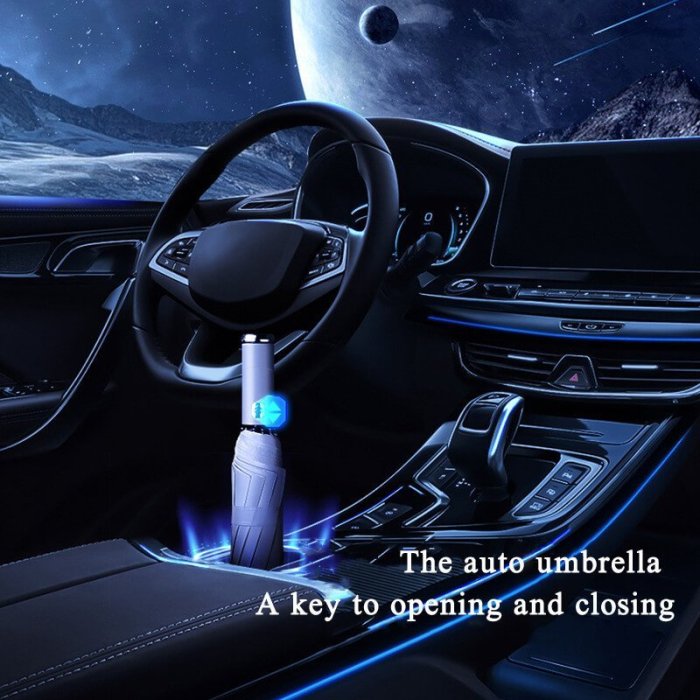 Automatic Umbrella Adjustable Rotating Flashlight Umbrella🔥Hot Sale🔥