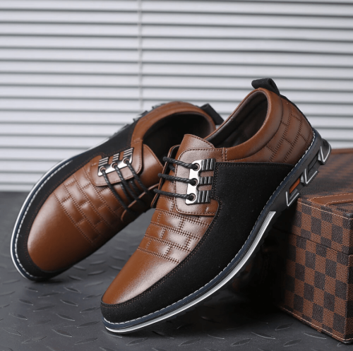 🔥Hot Sale🎁--40% OFF 🎉Men Splicing Non Slip Business Casual Comfortable Leather Oxfords