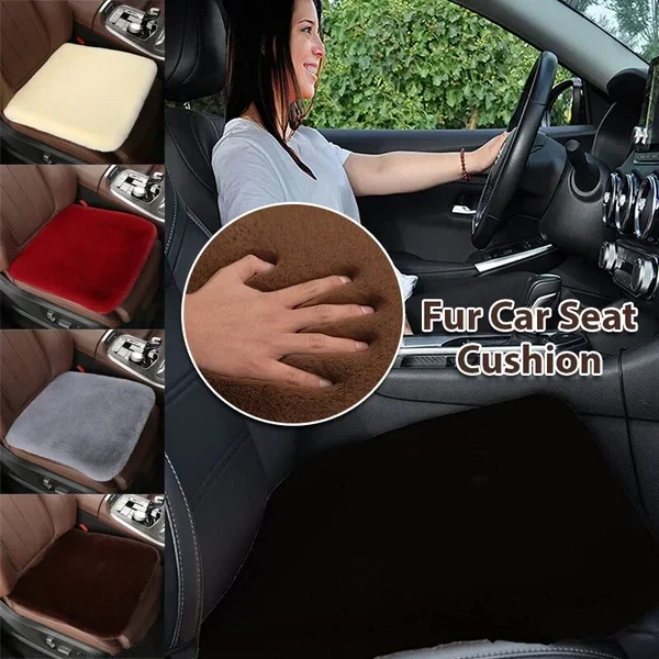 Plush Car Seat Cushion.