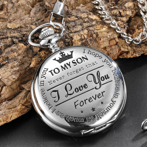 Summer Hot Sale 48% OFF - To My Son Quartz Pocket Chain Watch (Buy 2  Free Shipping)