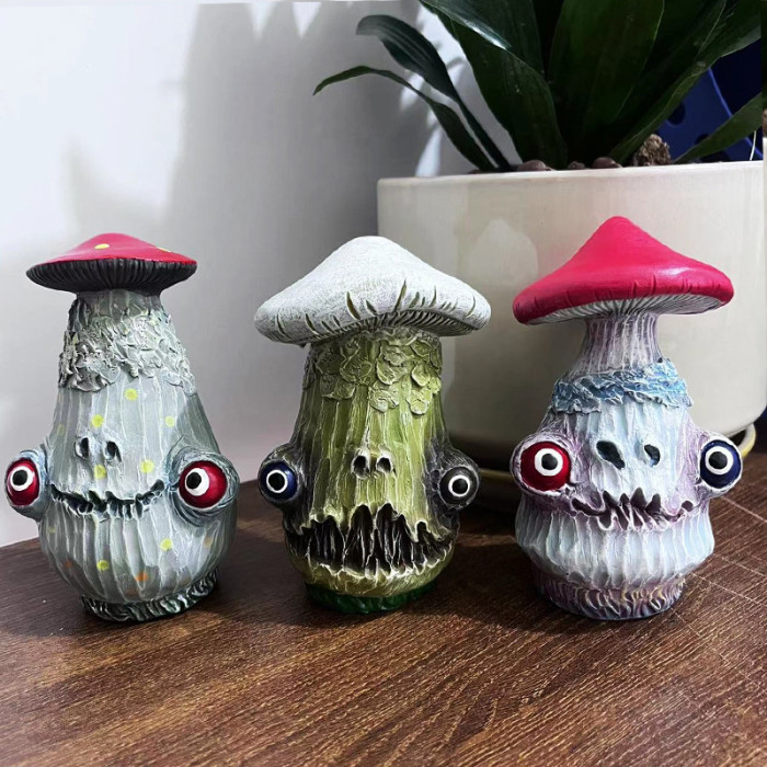 Halloween Mushroom Sculpture