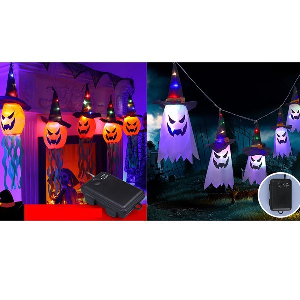 LED Halloween Decoration Flashing Light Gypsophila Ghost Festival( 5pcs/Set)