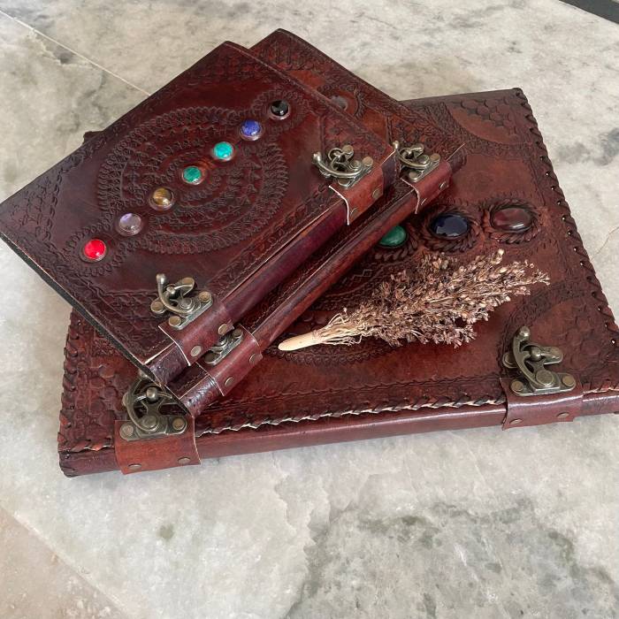 Supernatural Notebook with 7 Chakra Gems