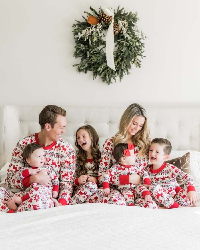 🎉 Today Only Early Bird Sale🎉Dear Deer Christmas Family Pajamas 2-piece set