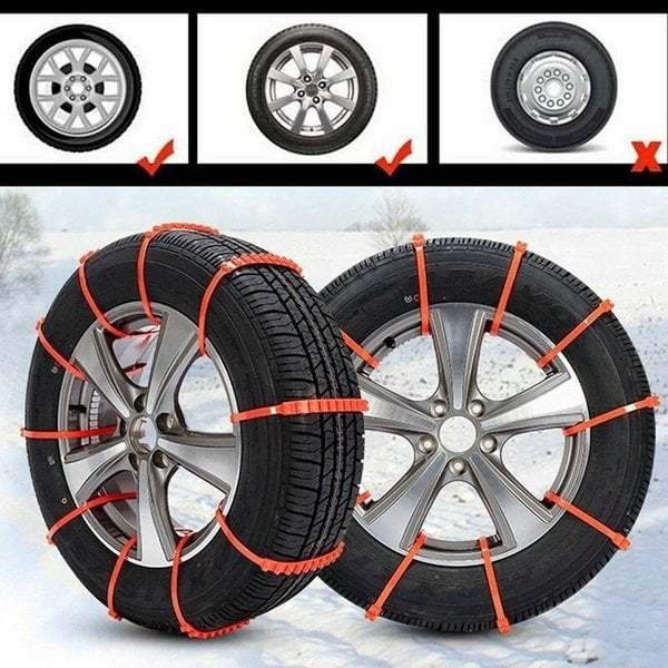 (NEW YEAR SALE) REUSABLE ANTI SNOW CHAINS OF CAR