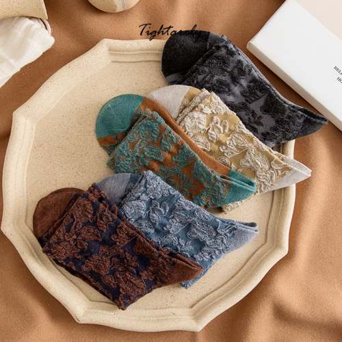 Vintage Embroidered Floral Women Socks(🎁New Year Sale)-L*