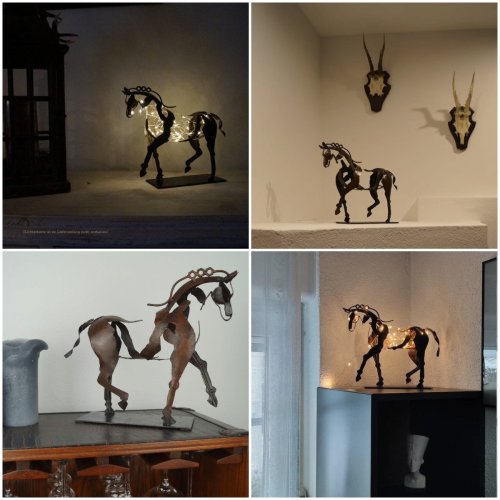 🔥The second 30% OFF🔥New Horse Sculpture “Adonis” – Quality Handmade from Metal, Abstract but Modern and Realistic Art