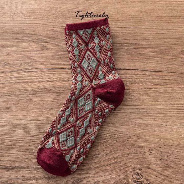 Vintage Embroidered Floral Women Socks(🎁New Year Sale)-O*