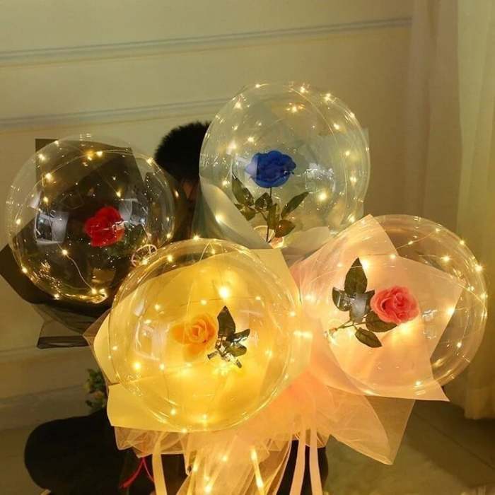 💕LED Luminous Balloon Rose Bouquet-( Buy 5 Free Shipping)