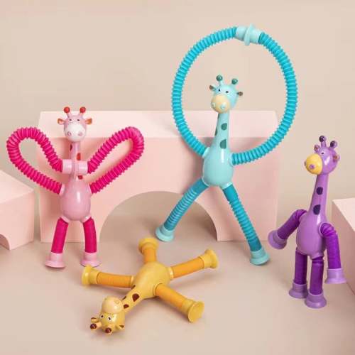 Last Day Promotion 48% OFF - Telescopic suction cup giraffe toy