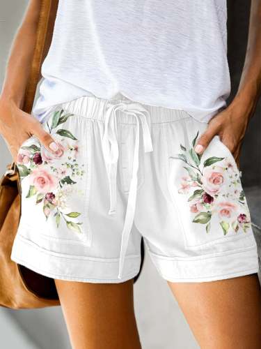 Women's Floral Printing Print Shorts