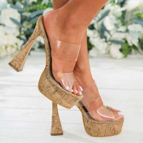 Open-Toe Middle heel Sandals