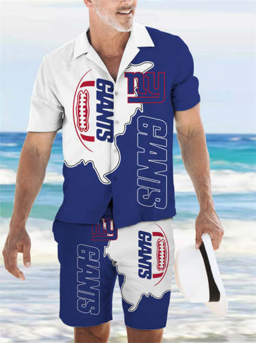 New York Giants
Limited Edition Hawaiian Shirt And Shorts Two-Piece Suits