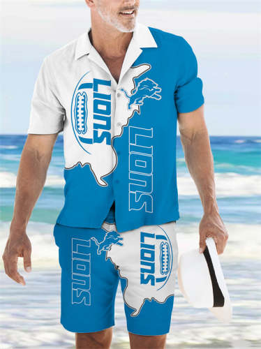 Detroit Lions
Limited Edition Hawaiian Shirt And Shorts Two-Piece Suits