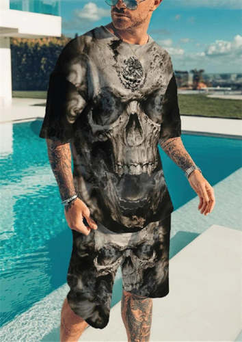 Skull Limited Edition Top And Shorts Two-Piece Suits
