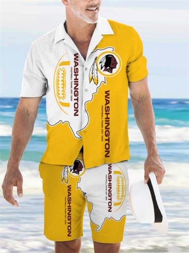 Washington Redskins
Limited Edition Hawaiian Shirt And Shorts Two-Piece Suits