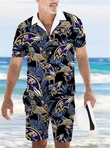 Baltimore Ravens
Limited Edition Hawaiian Shirt And Shorts Two-Piece Suits