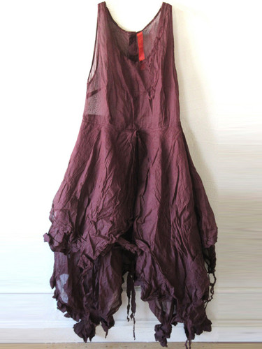 Comfy Irregular Hem Sleeveless Midi Dress
