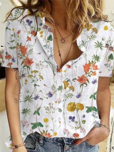 Women's Floral Print Casual Shirt