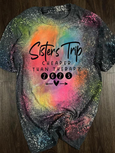 Sisters Trip 2023 Tie Dye T-shirt