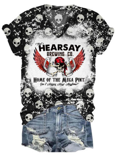 That's Hearsay Tie Dye V Neck T-Shirt