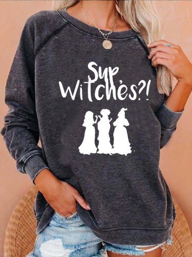 Casual Printed Long Sleeve Sweatshirt