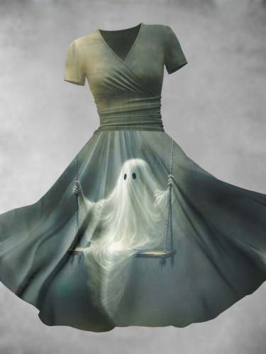 Women's Ghost Art Maxi Dress