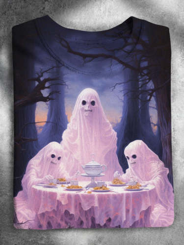 Ghost Art Stylish Halloween T-shirt