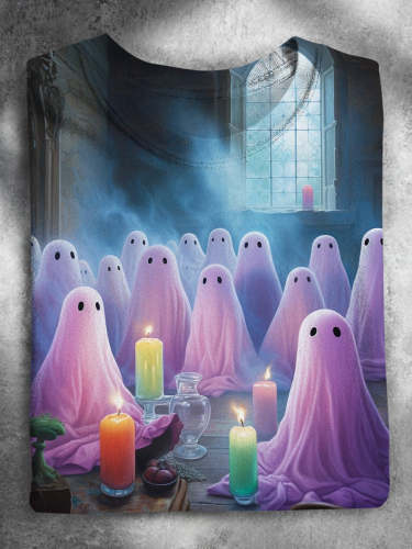 Ghost Party Art Stylish Halloween T-shirt