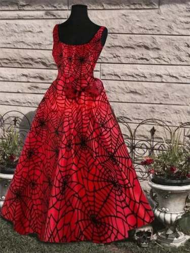 Halloween Spider Web Bow Dress