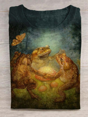 Gothic Halloween Toad Witch T-shirt