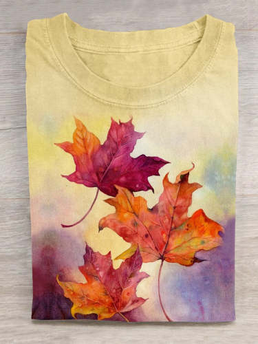 Fall Maple Leaf Art T-shirt
