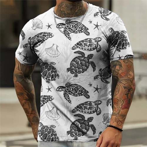 Men's Maui Sea Turtle Print T-Shirt