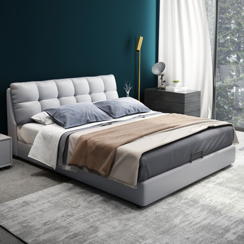 Fabric Beds King Queen Size Double Bed, Bedroom Furniture Sets Modern Leather Queen Size Double Bed Frame