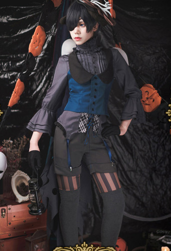 Black Bulter Kuroshitsuji Ciel Phantomhive Halloween Cosplay Costume