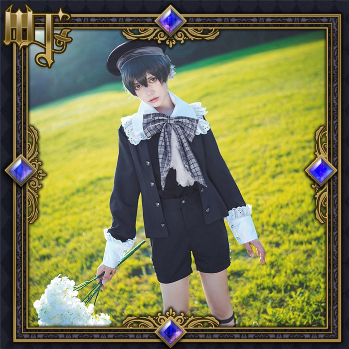 Black Bulter Kuroshitsuji Ciel Phantomhive Childhood Cosplay Costume