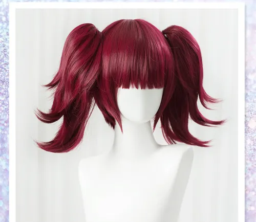 Black Bulter Merlin Pigtail Wine Cosplay Wig