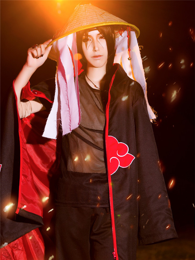 Naruto Akatsuki Uchiha Itachi Cosplay Costume