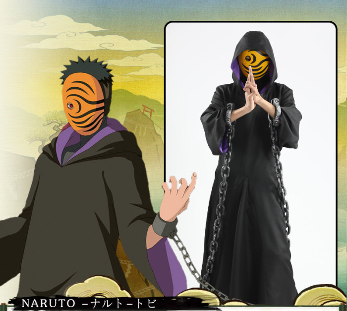 Naruto Uchiha Tobi Cosplay Costume